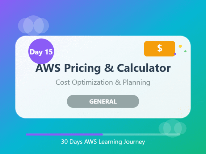 Day 15: AWS Pricing & Calculator