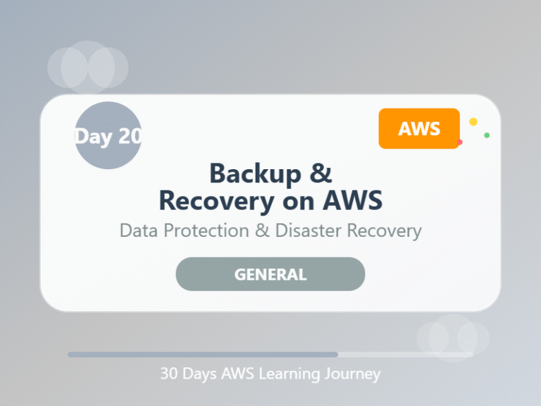Day 20: Backup & Recovery on AWS
