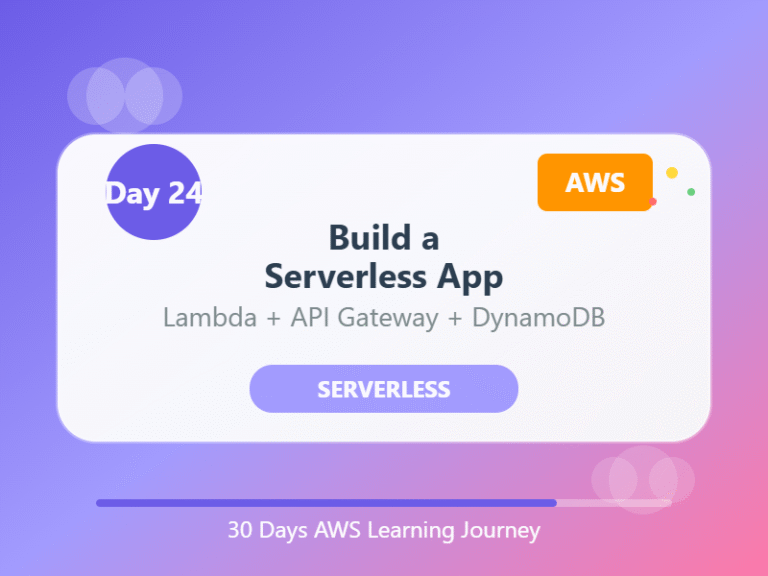 Day 24: Build a Serverless App