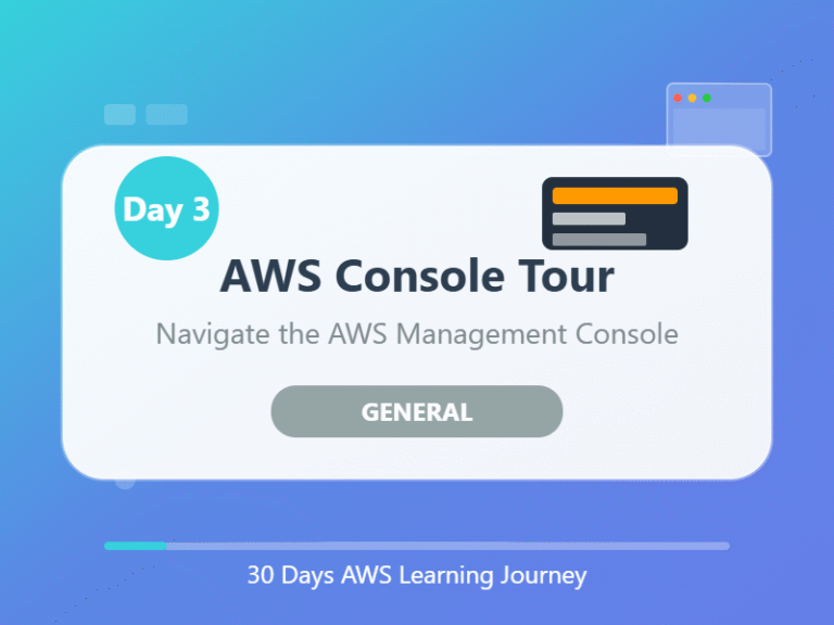 Day 3 – AWS Console Tour