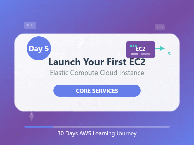 Day 5: EC2 Basics — Launch Your First Cloud Server